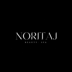 Logo du client Noritaj Beauty & Spa sur fond noir