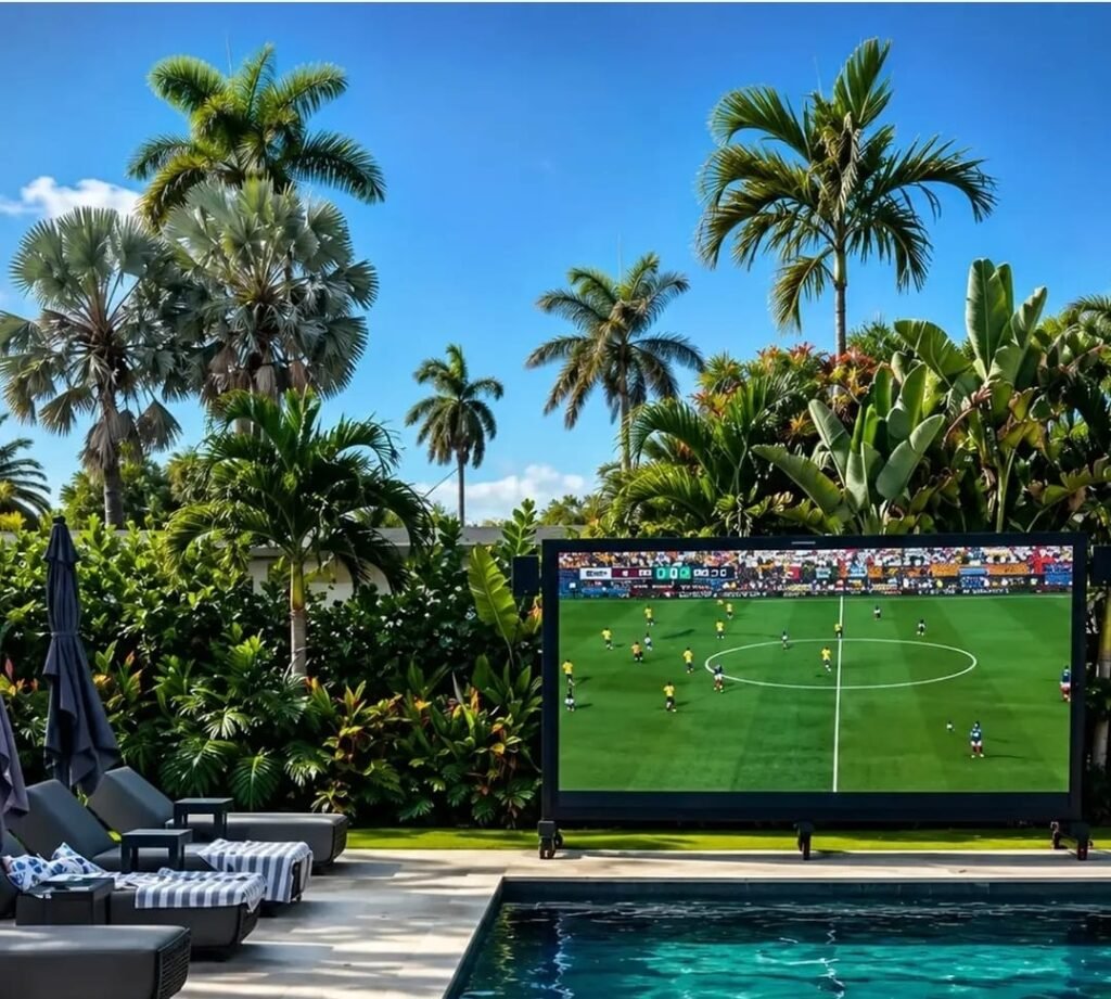 écran LED exterieur villa