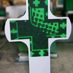 Croix pharmacie LED monocouleur