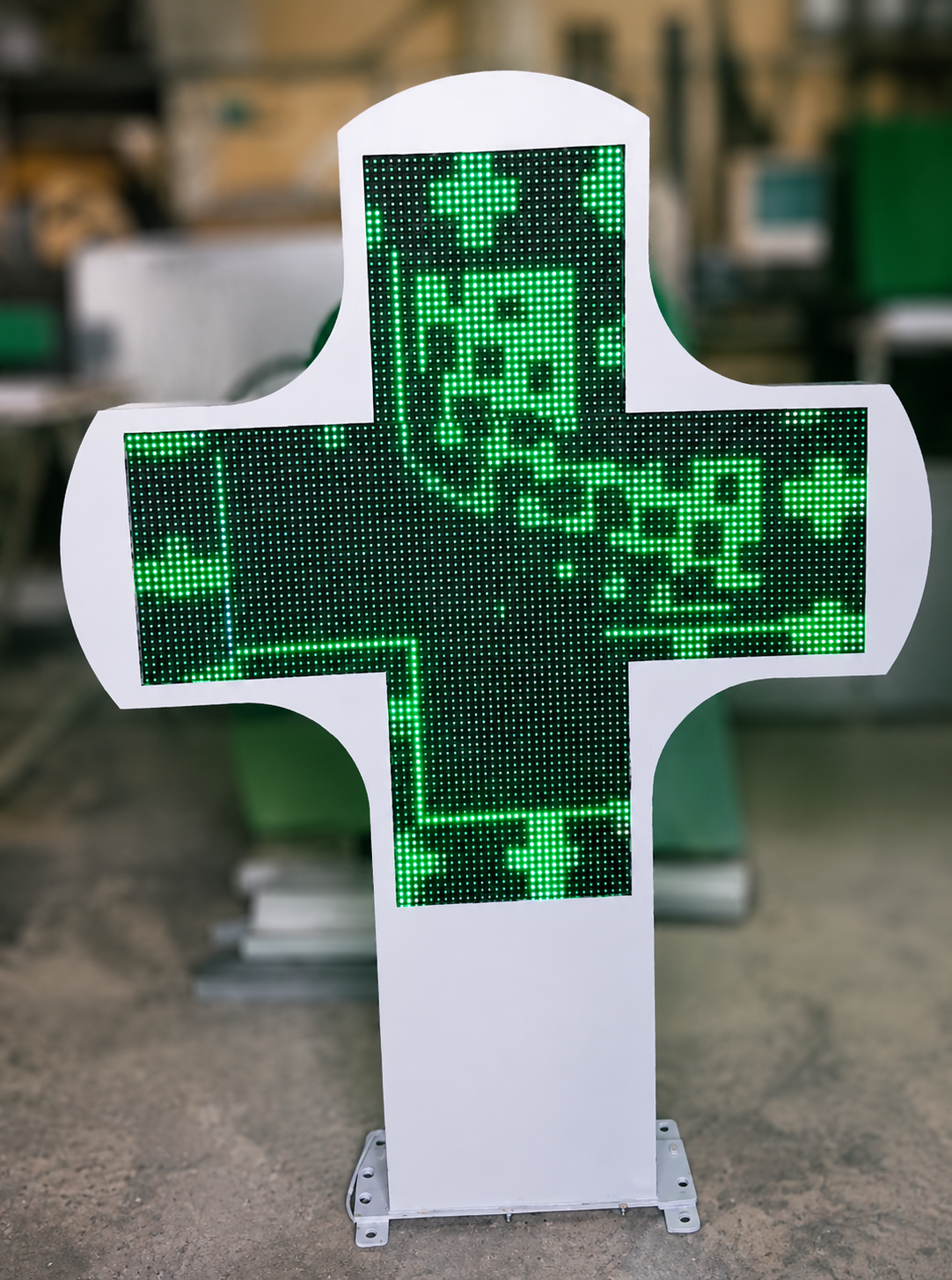 Croix pharmacie LED monocouleur